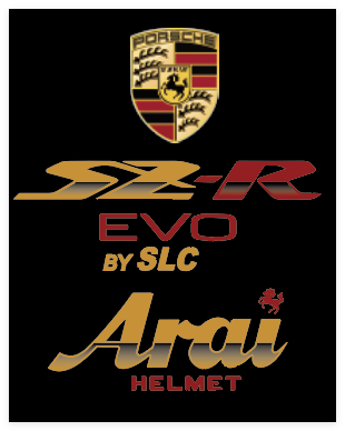 Stickers ARAI SZR EVO Deco Porsche (avant/arrière) (Copie)