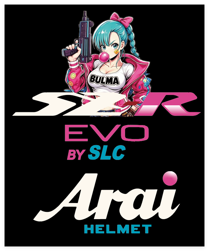 Stickers ARAI SZR EVO Deco bulma (avant/arrière)