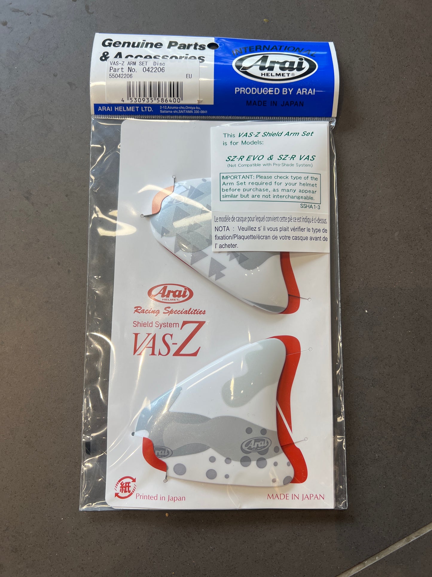 Paires de pivots Arai szr vas déco