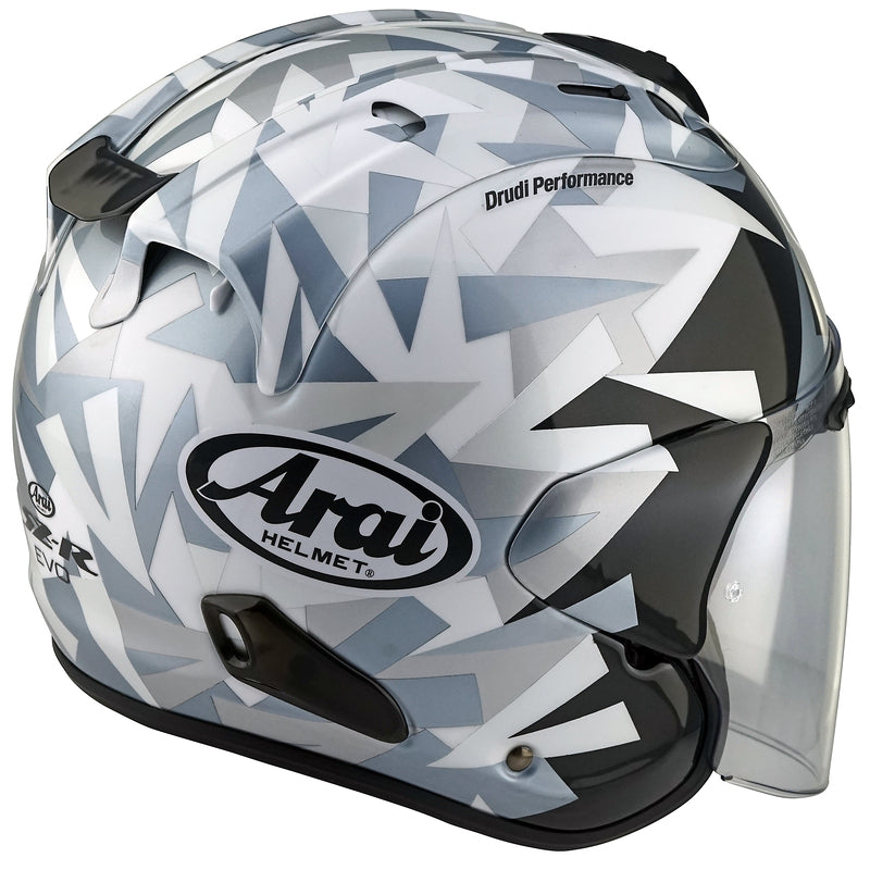 Casque ARAI SZ-R EVO Mimesis blanc arrière