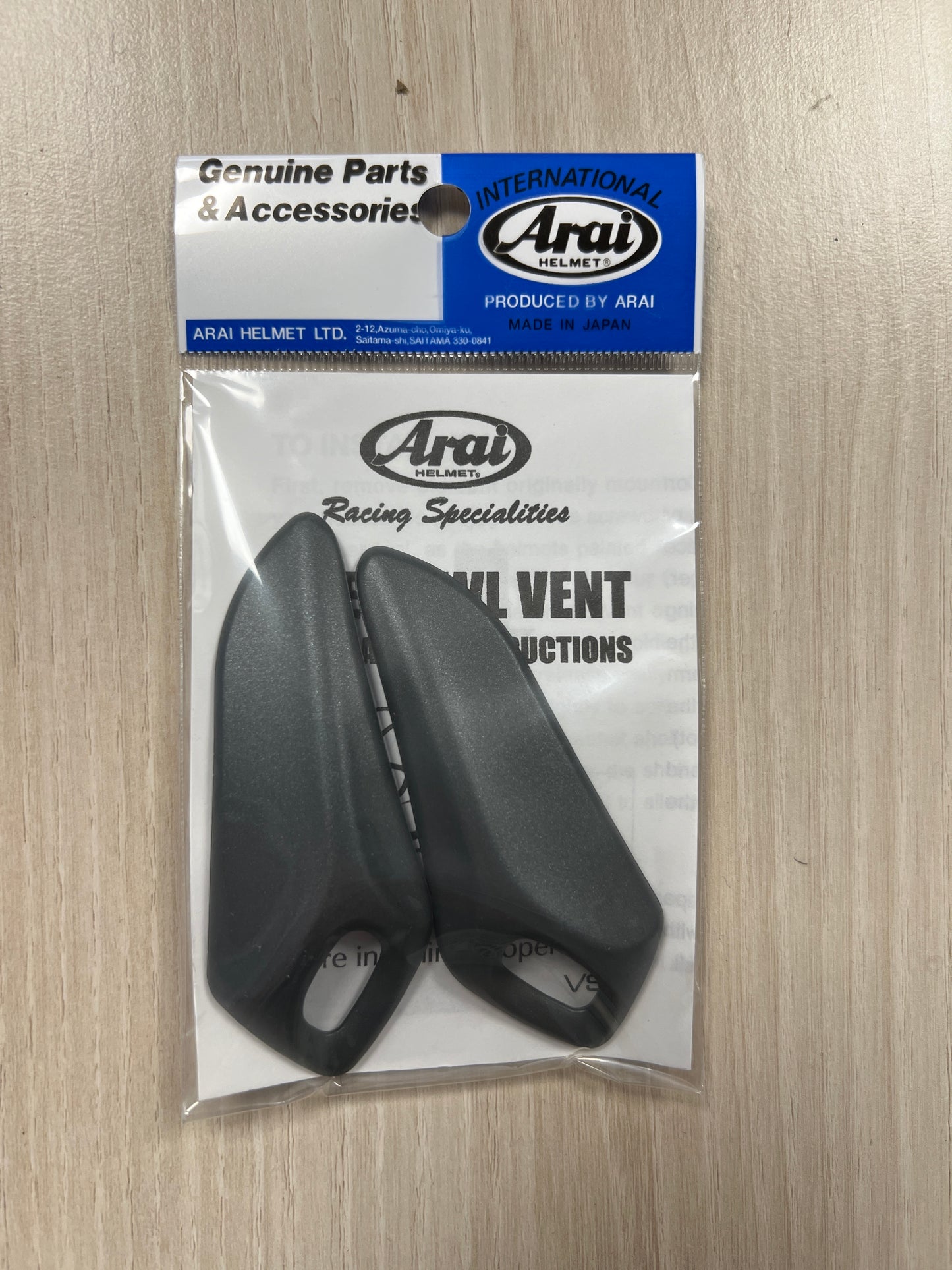 Side Cowl Vent-6 aération latéral Arai szr vas noir brut