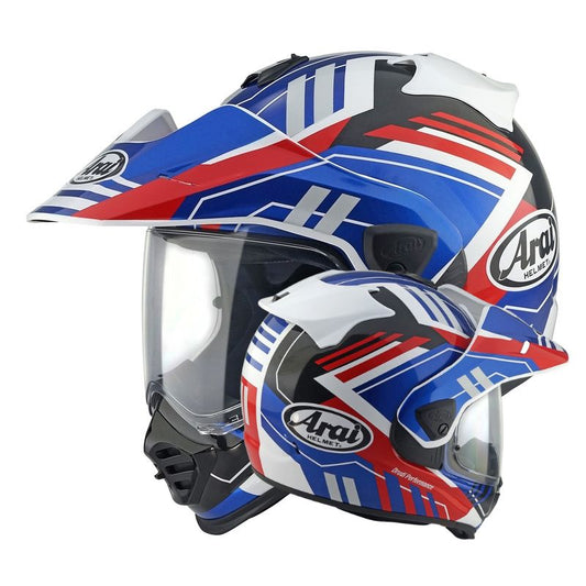 Casque ARAI TOUR-X5 Trail - jaune OU bleu