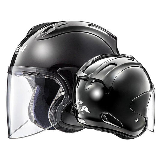 Casque jet Arai SZ-R VAS Diamond Black avec finition élégante