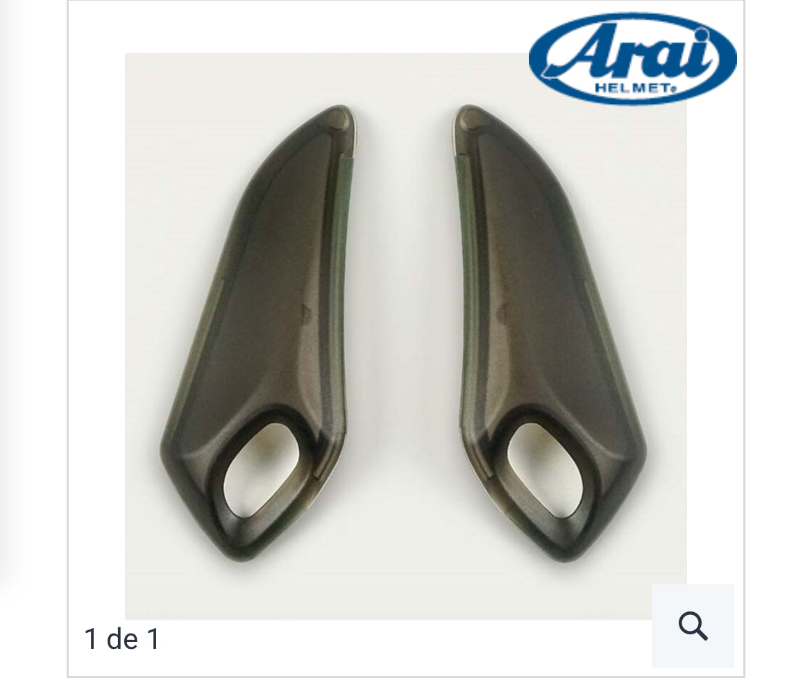 Side Cowl Vent-6 aération latéral Arai szr vas transparent reflet vert