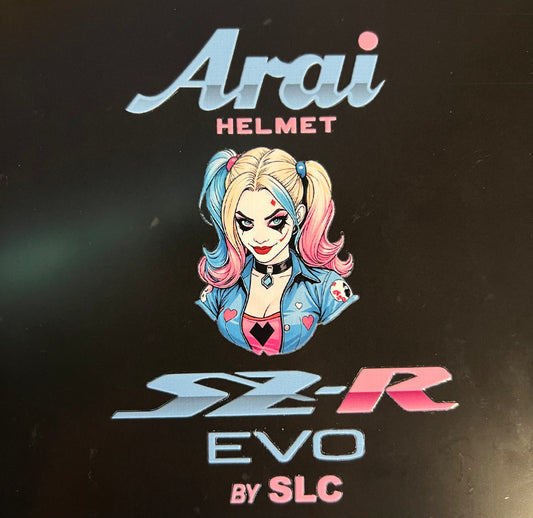 Stickers ARAI SZR EVO Harley Quinn (avant/arrière)