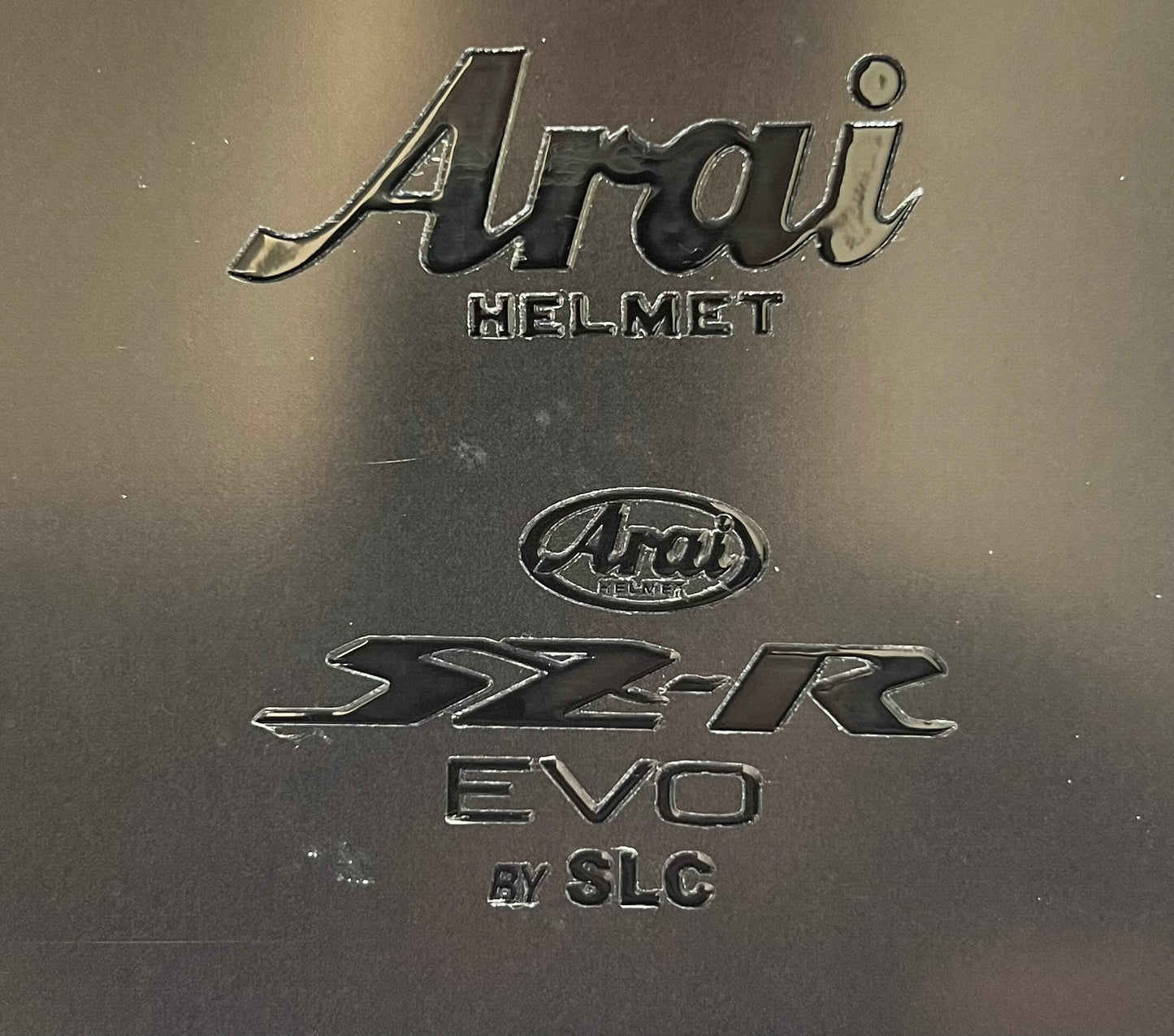 Stickers ARAI SZR EVO noir brillant (avant/arrière)