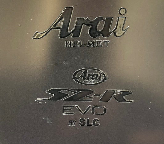 Stickers ARAI SZR EVO noir brillant (avant/arrière)