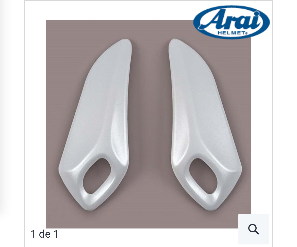 Side Cowl Vent-6 aération latéral Arai szr vas blanc satin