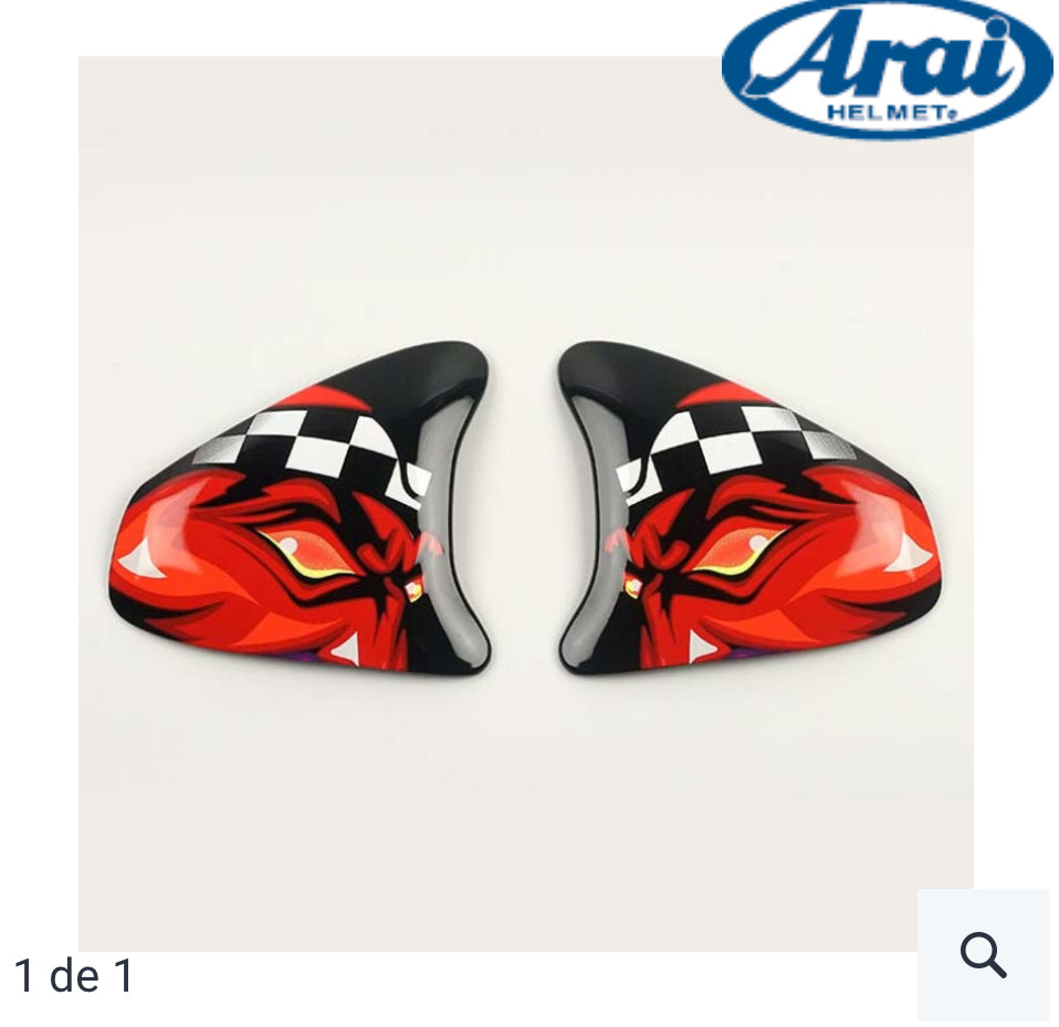Paires de pivots Arai szr vas déco personnage rouge