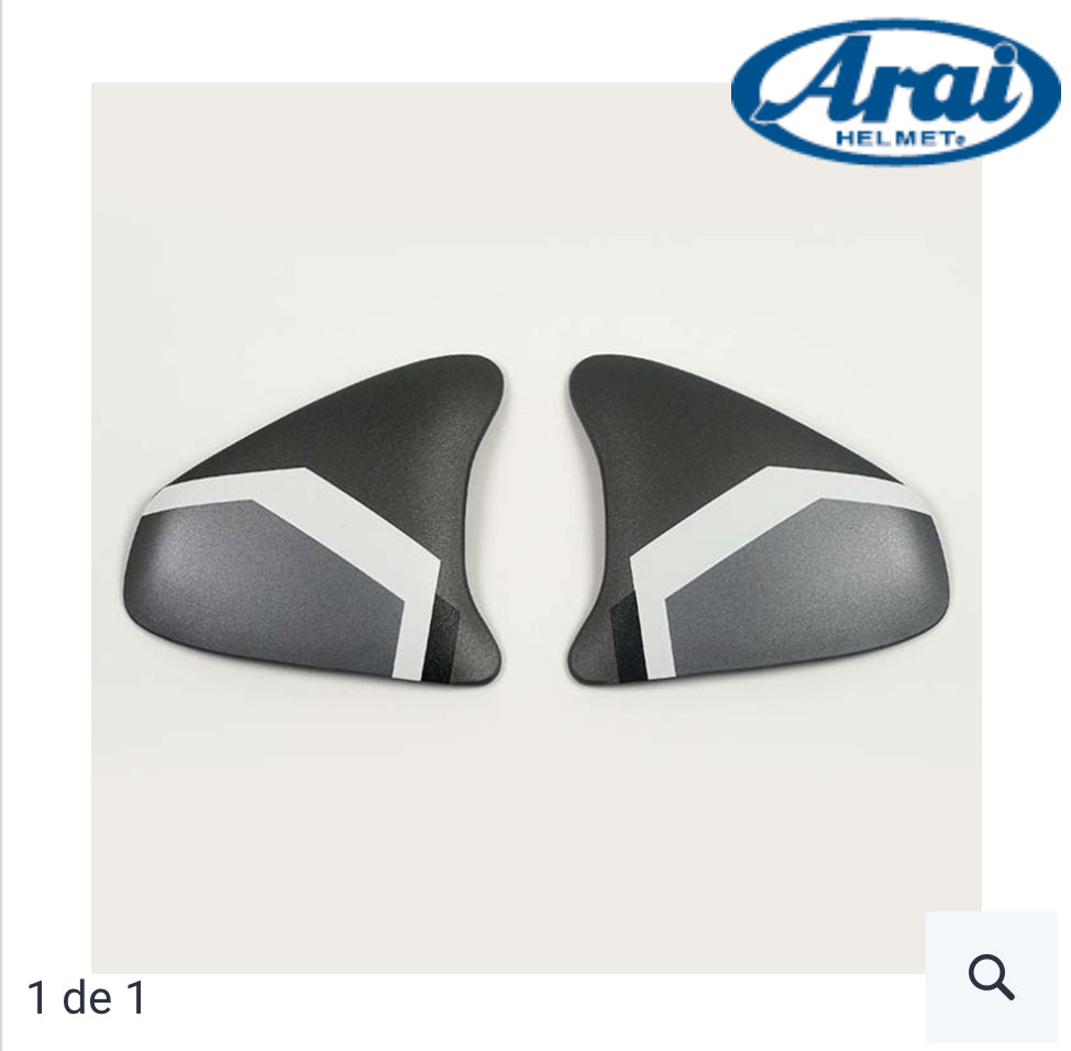 Paires de pivots Arai szr vas déco blanc et gris