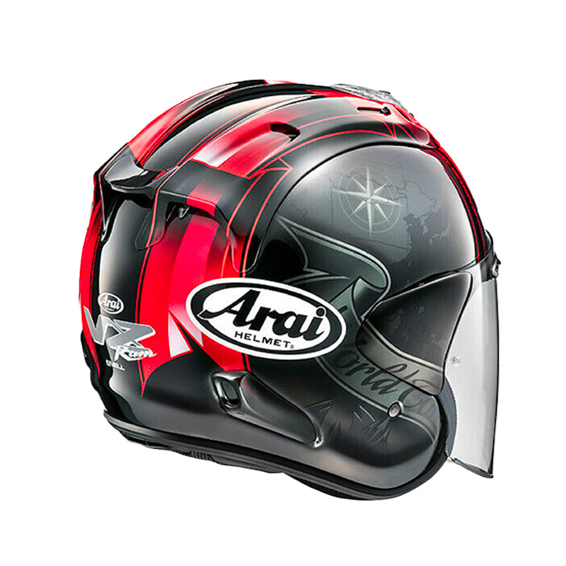 Casque Arai VZ RAM HARADA TOUR BLACK arrière