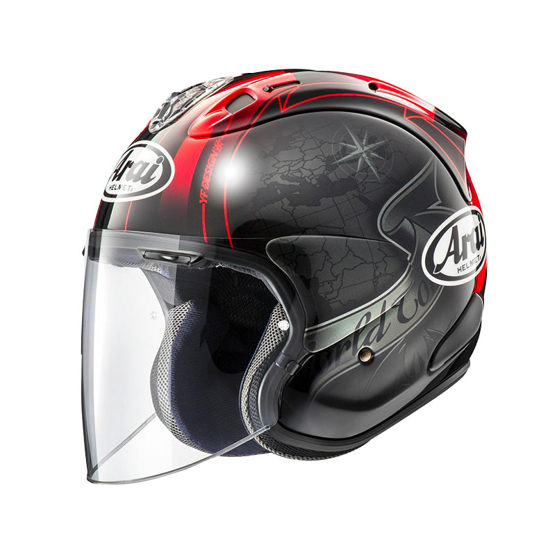 Casque Arai VZ RAM HARADA TOUR BLACK avant