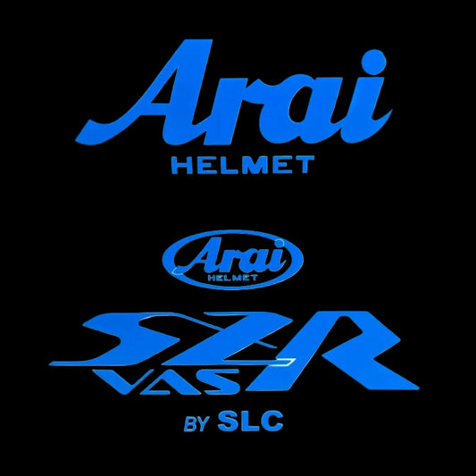 Stickers ARAI SZR VAS Bleu (avant/arrière)
