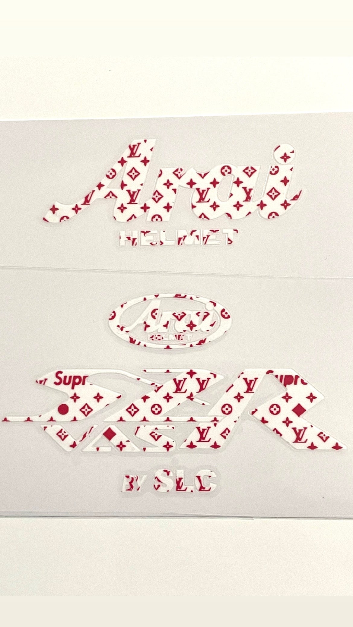 Stickers ARAI SZR VAS Deco LVS (avant/arrière)