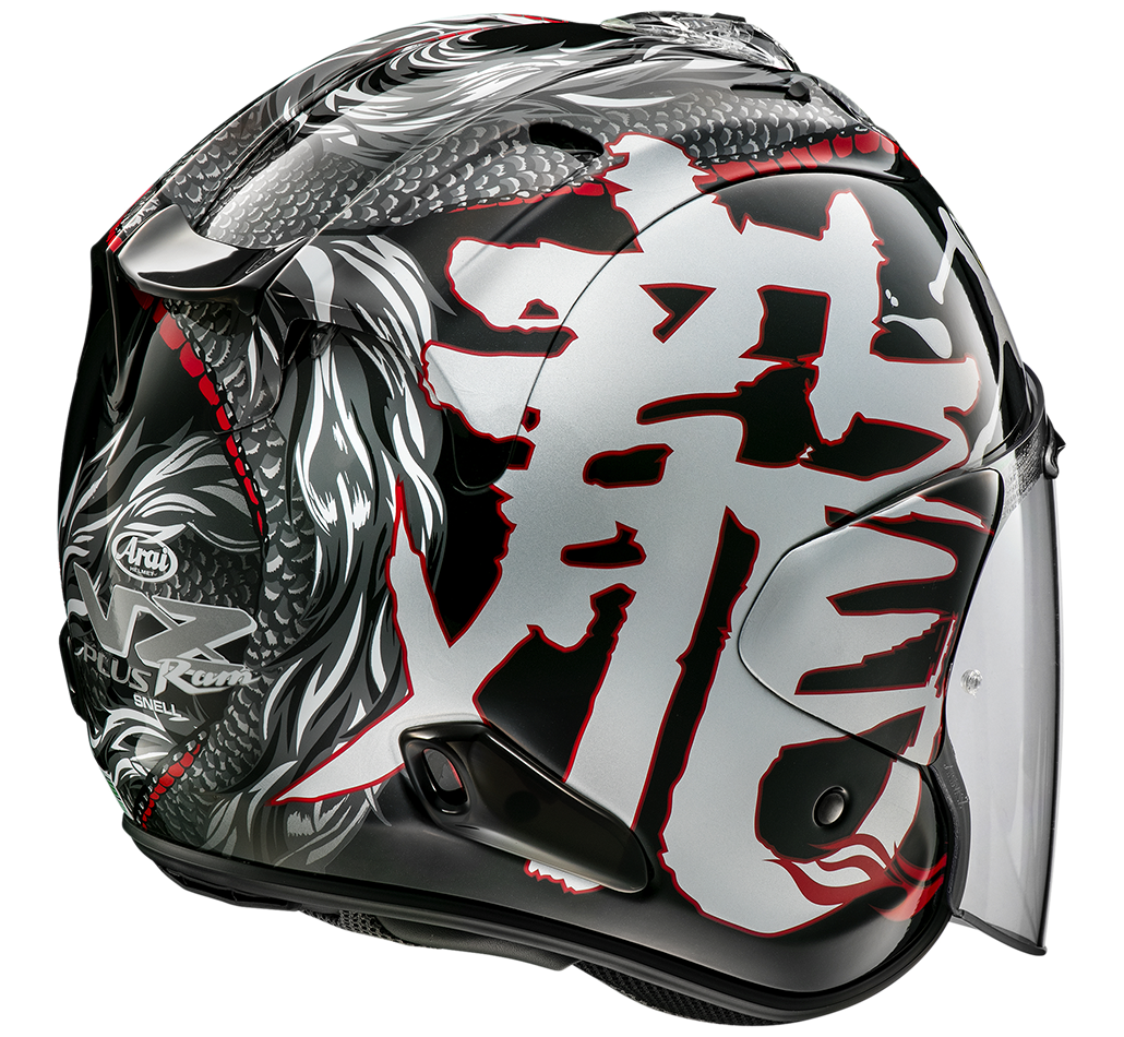 face 3/4 arrière Casque VZ-RAM DRAGON