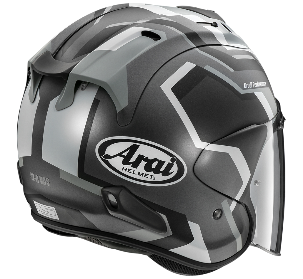 vue de l'arrière Casque SZ-R VAS RSW BLACK (MAT)