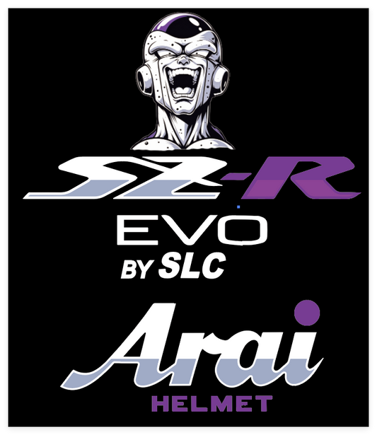 Stickers ARAI SZR EVO Deco freezer (avant/arrière)