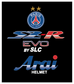 Stickers ARAI SZR EVO Deco PSG (avant/arrière)