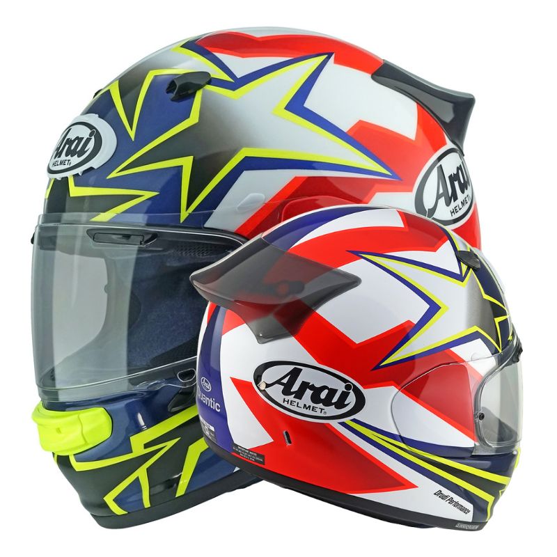 Casque ARAI QUANTIC Star & Stripes - rouge