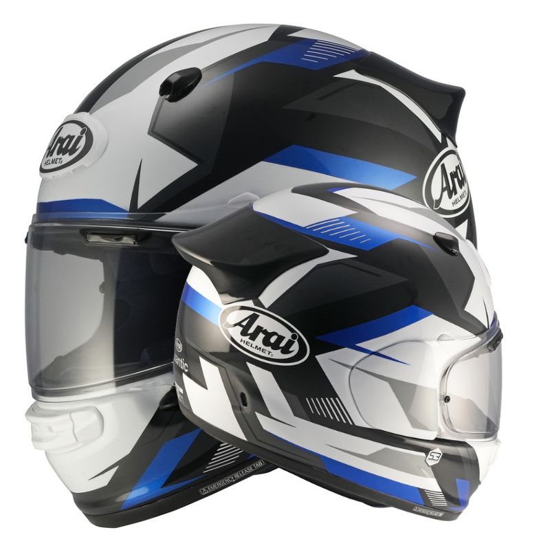 Casque ARAI QUANTIC Supra - bleu / rouge / jaune
