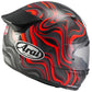 Casque ARAI QUANTIC Swirl - rouge et blanc