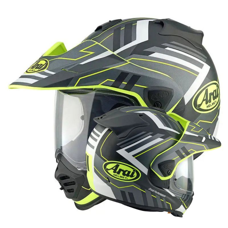 Casque ARAI TOUR-X5 Trail - jaune OU bleu