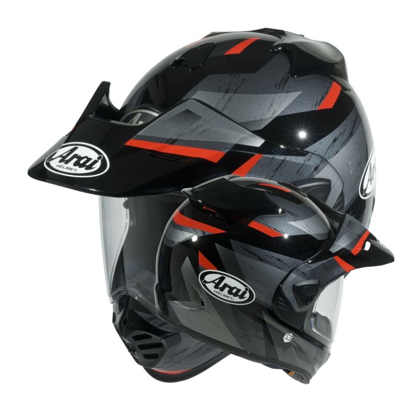 Casque ARAI Tour-X5 - Anodize Yellow, Red ou Tricolour