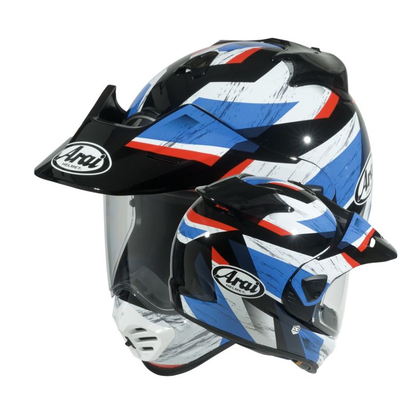 Casque ARAI Tour-X5 - Anodize Yellow, Red ou Tricolour