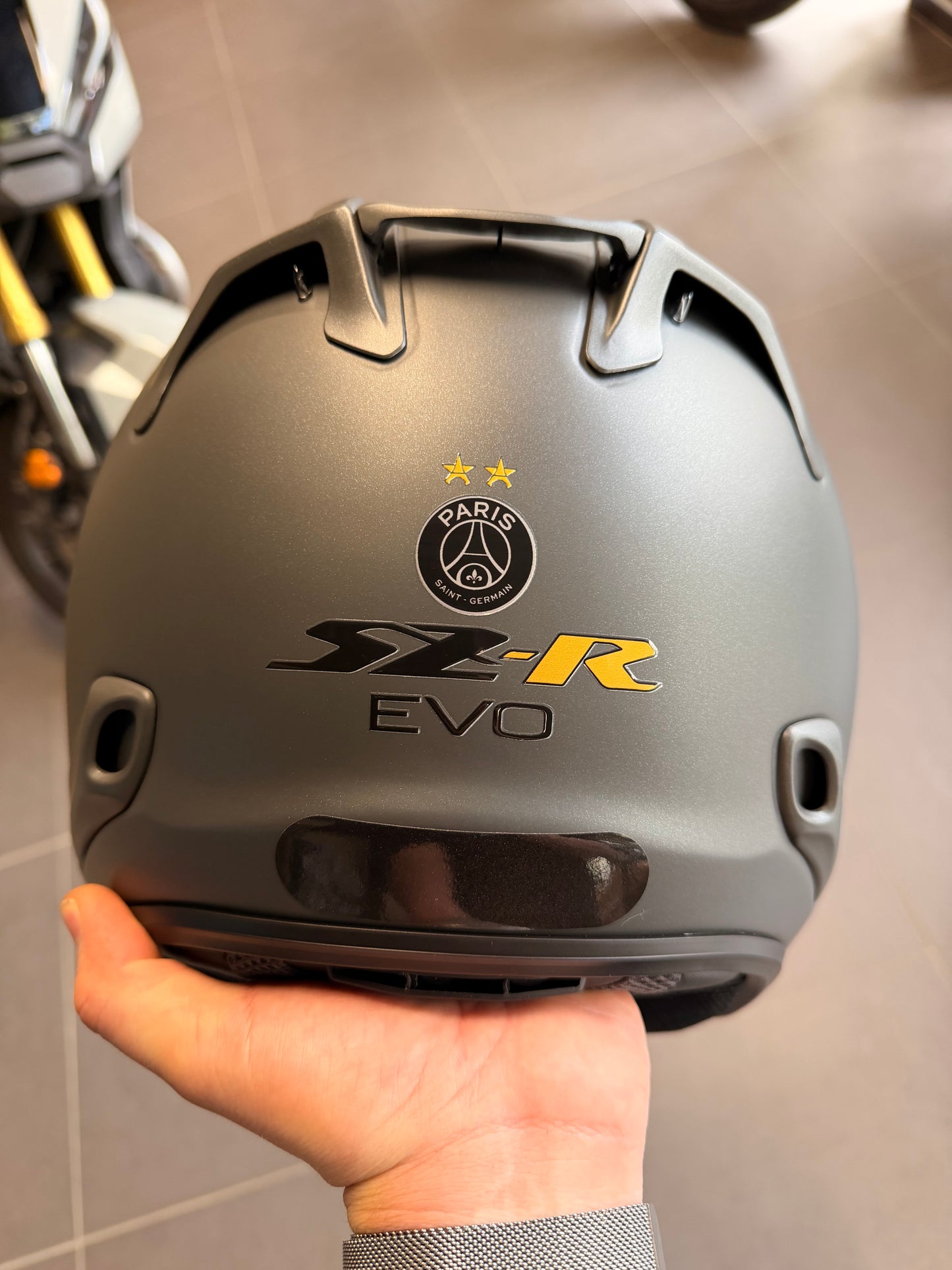 Stickers ARAI SZR EVO Deco PSG (avant/arrière)