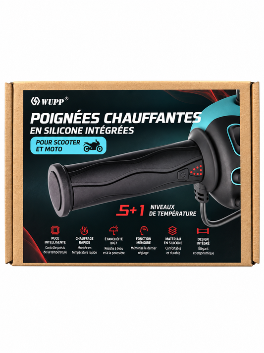 Poignées chauffantes moto et scooter