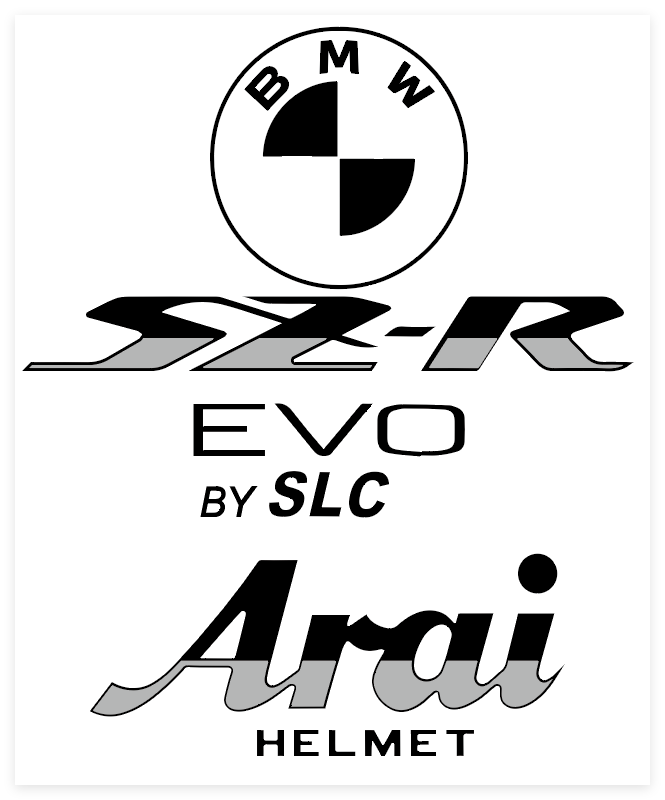 Stickers ARAI SZR VAS Deco BMW (avant/arrière)