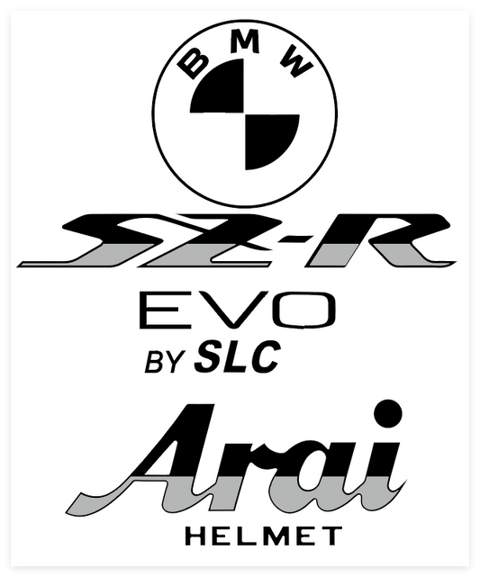 Stickers ARAI SZR VAS Deco BMW (avant/arrière)