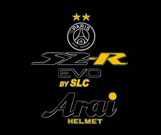 Stickers ARAI SZR EVO Deco PSG (avant/arrière)