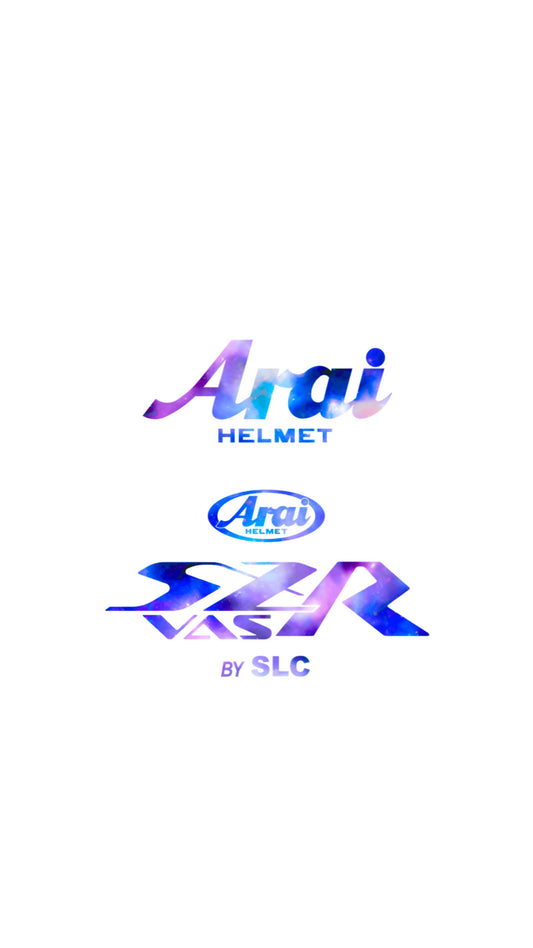 Stickers ARAI SZR VAS (avant/arrière)