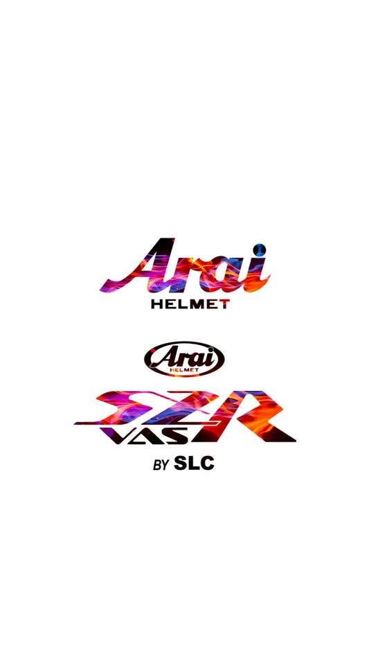 Stickers ARAI SZR VAS (avant/arrière)