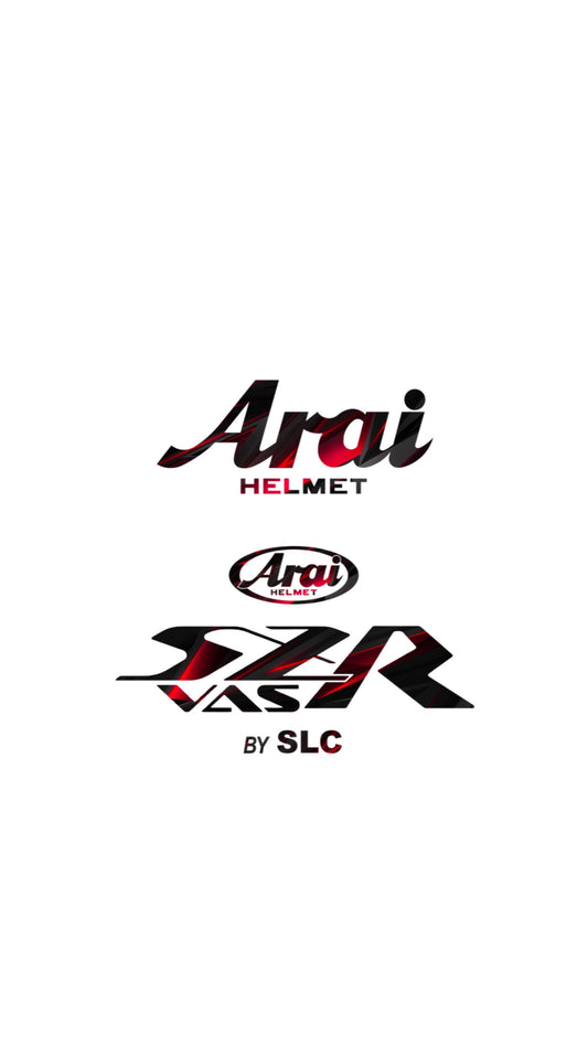 Stickers ARAI SZR VAS (avant/arrière)