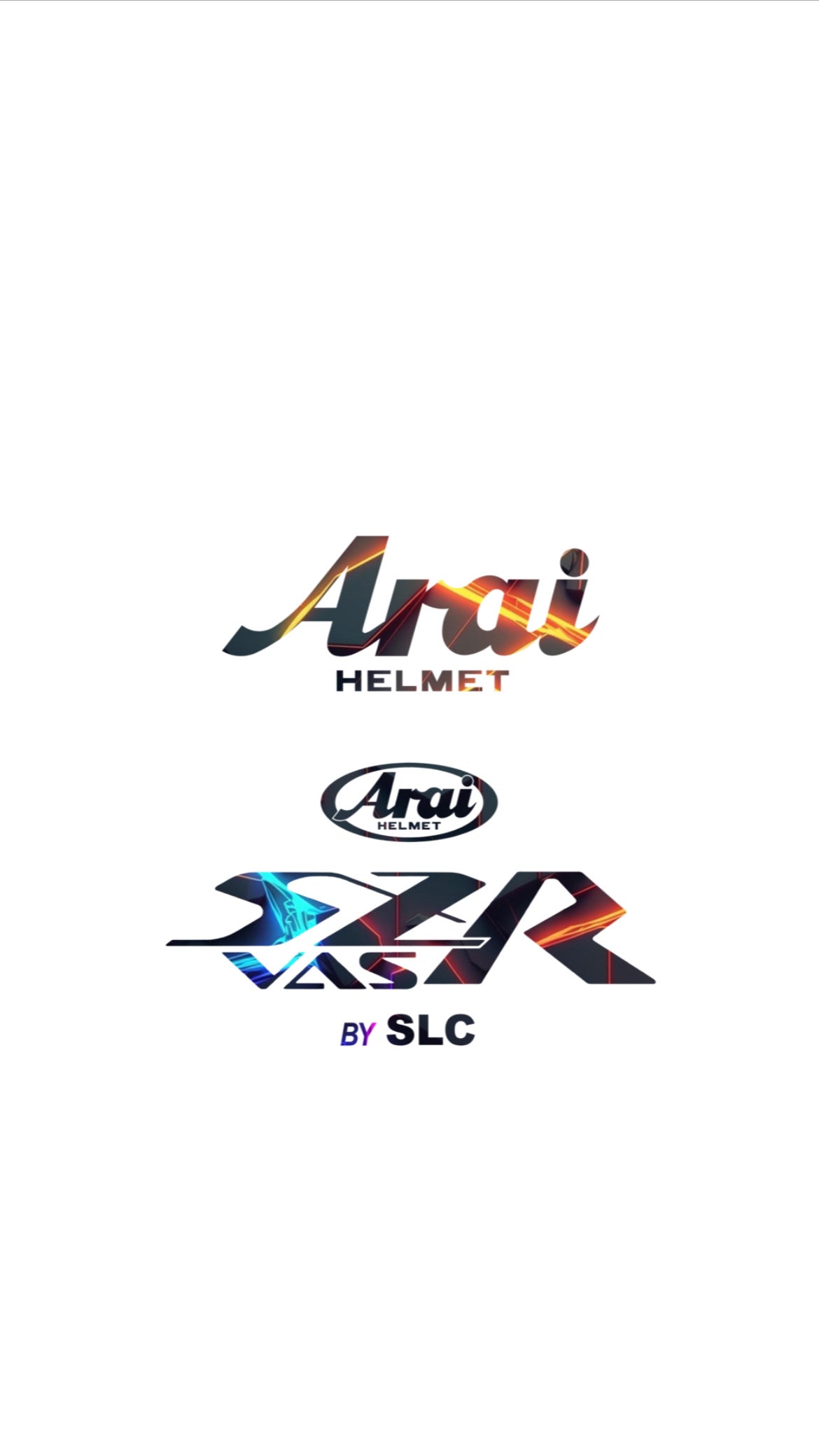 Stickers ARAI SZR VAS (avant/arrière)