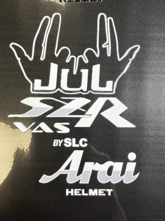 Stickers ARAI SZR VAS (avant/arrière)