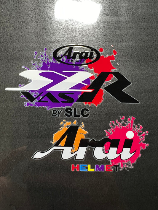 Stickers ARAI SZR VAS (avant/arrière)