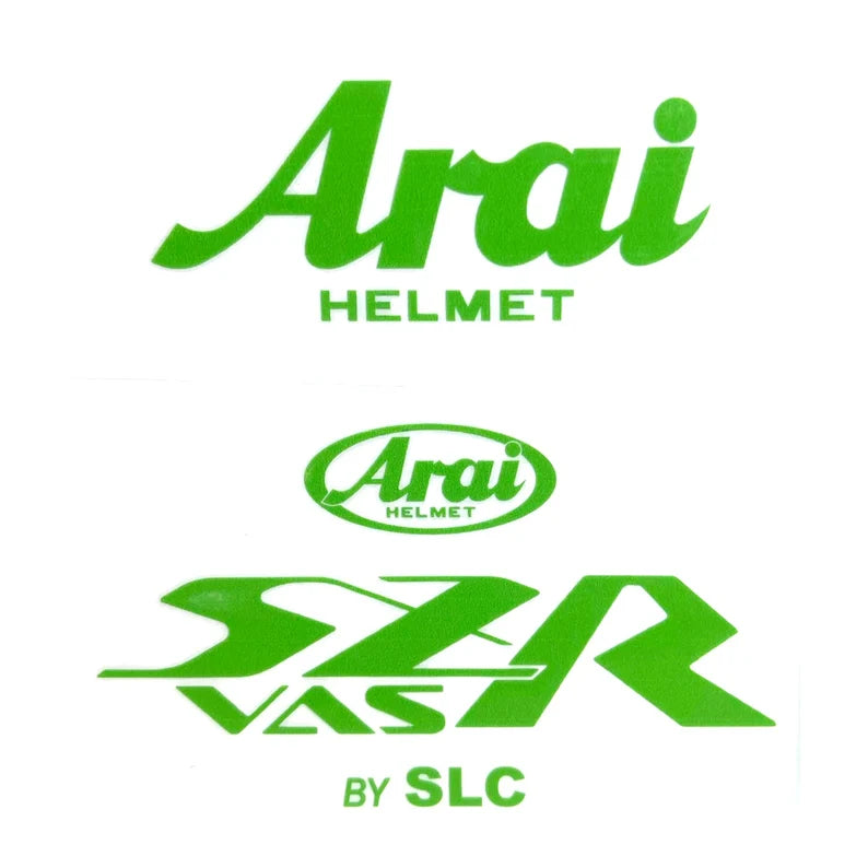 Stickers ARAI SZR VAS Vert (avant/arrière)