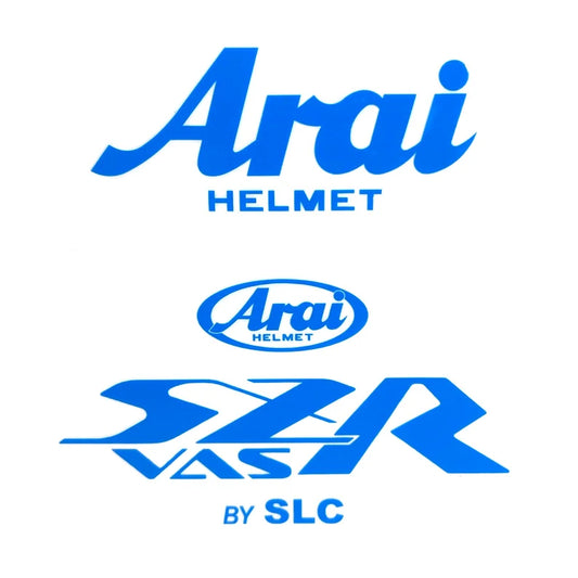 Stickers ARAI SZR VAS Bleu (avant/arrière)