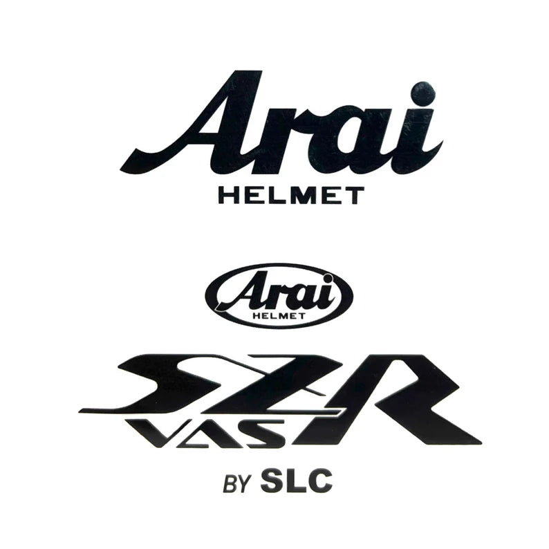 Stickers ARAI SZR VAS Noir (avant/arrière)