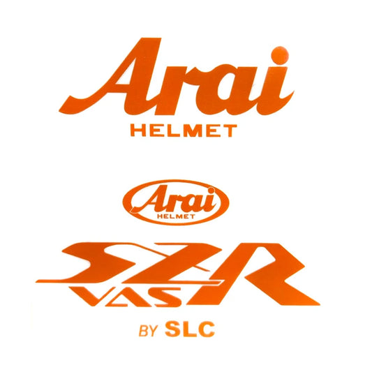 Stickers ARAI SZR VAS Orange (avant/arrière)