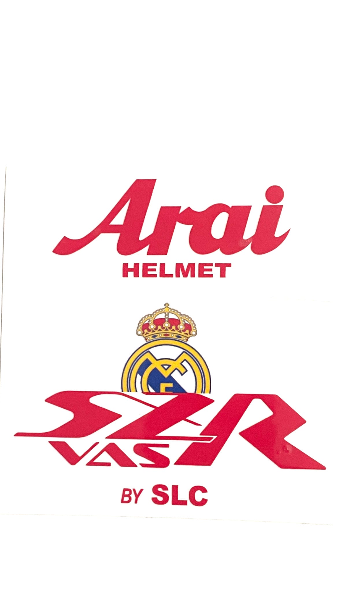 Stickers ARAI SZR VAS Deco Réal Madrid (avant/arrière)