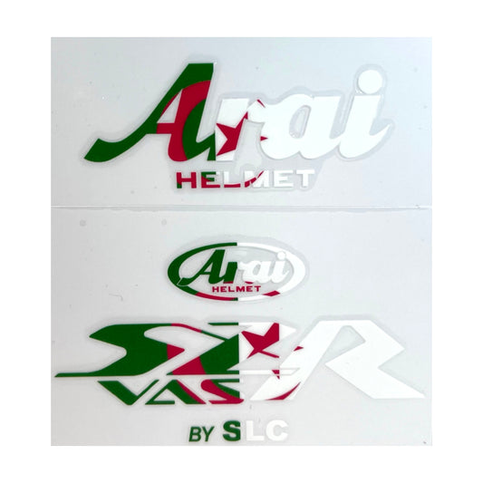 Stickers ARAI SZR VAS Flag Algérie (avant/arrière)