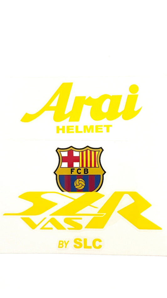 Stickers ARAI SZR VAS Deco FC Barça (avant/arrière)