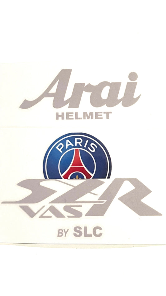 Stickers ARAI SZR VAS Deco PSG (avant/arrière)